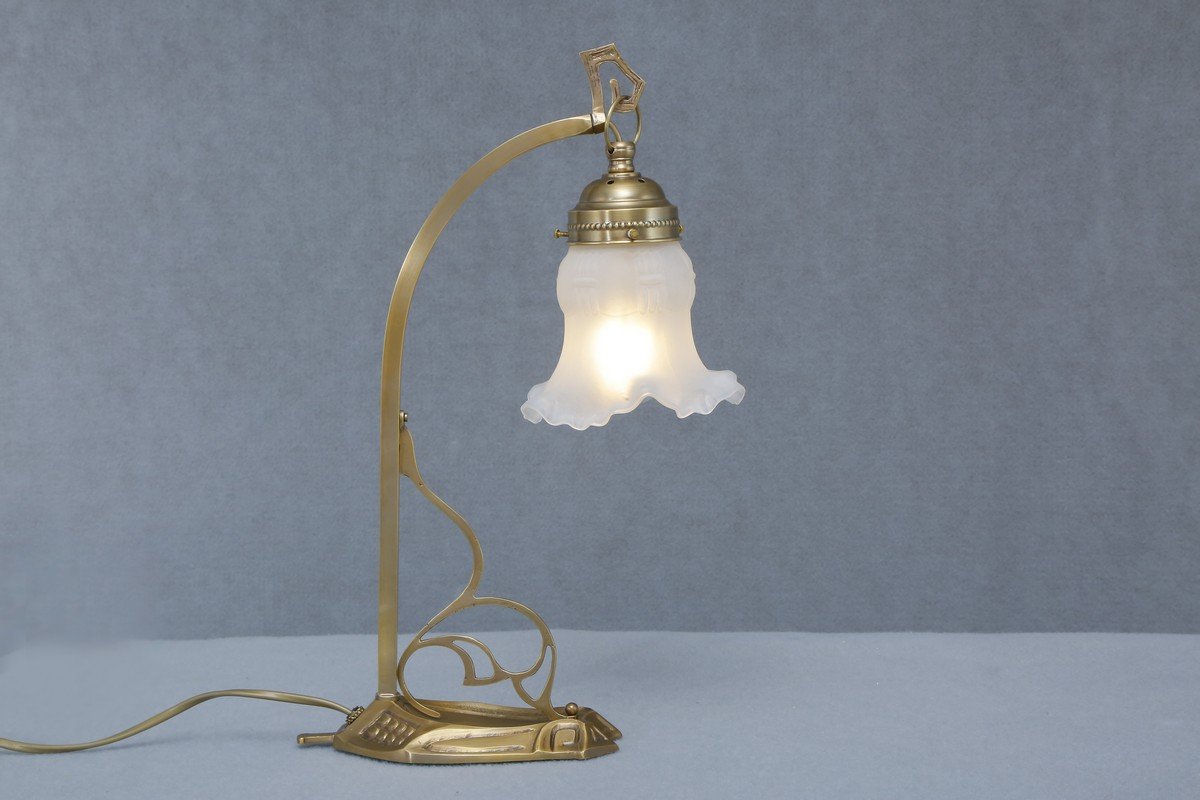 Art nouveau éjjeli lámpa 78