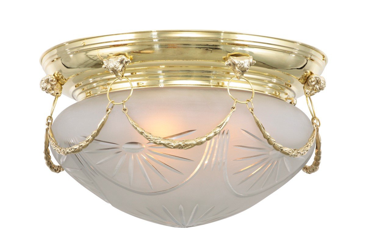 Eger mennyezeti lámpa 30/4, exkluzív, kézzel készített  sárgaréz lámpa Klasszikus stílusban