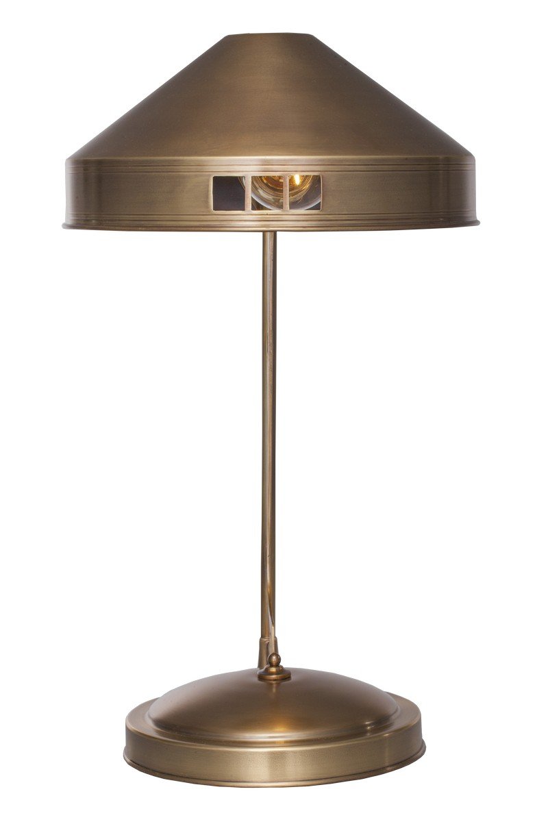 Hoffmann asztali lámpa V., exkluzív, kézzel készített  sárgaréz lámpa Art deco, Art deco stílusban