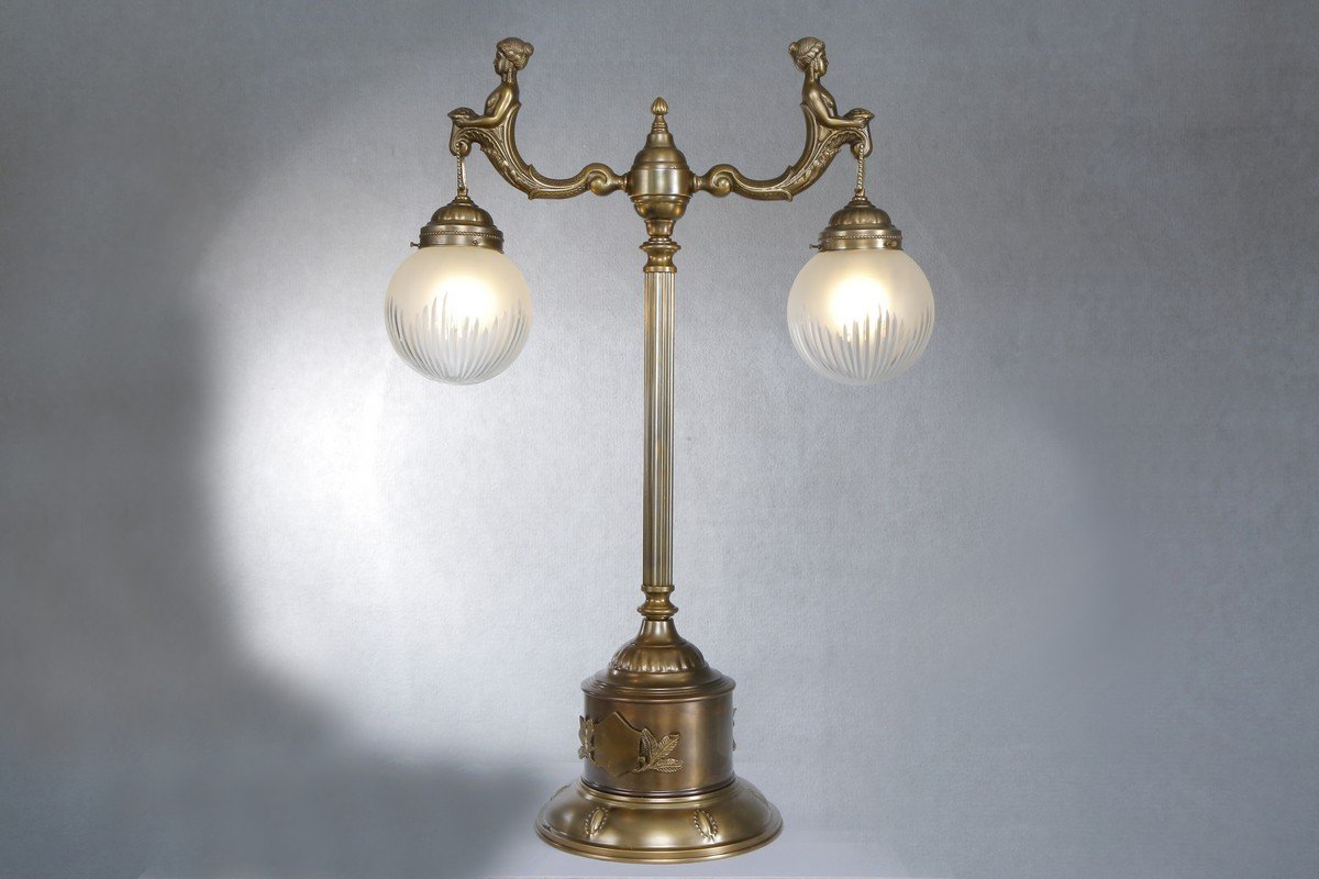 Klasszikus nagyméretû asztali lámpa 65, exkluzív, kézzel készített  sárgaréz lámpa  stílusban