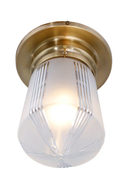 Prága mennyezeti lámpa I., exkluzív, kézzel készített  sárgaréz lámpa Art deco, Art deco stílusban