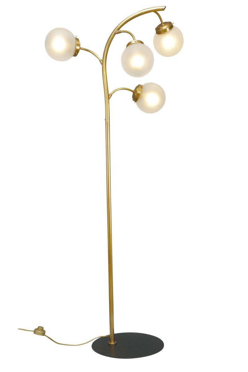 Primavera állólámpa, exkluzív, kézzel készített  sárgaréz lámpa Art deco, Art deco stílusban
