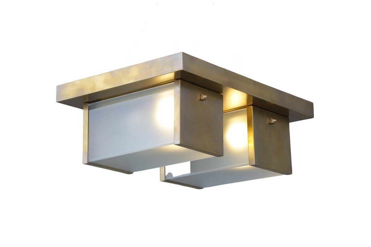 Szögletes mennyezeti lámpa 133, exkluzív, kézzel készített  sárgaréz lámpa  stílusban
