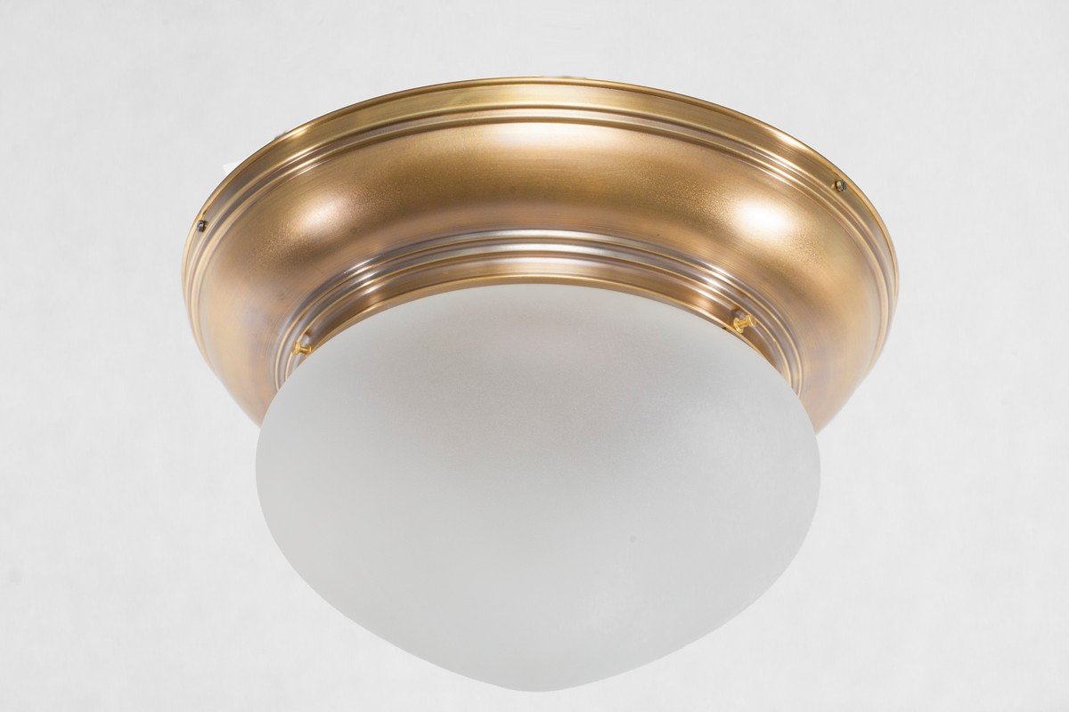 Tribu mennyezeti lámpa 20/1, exkluzív, kézzel készített  sárgaréz lámpa Szecessziós stílusban