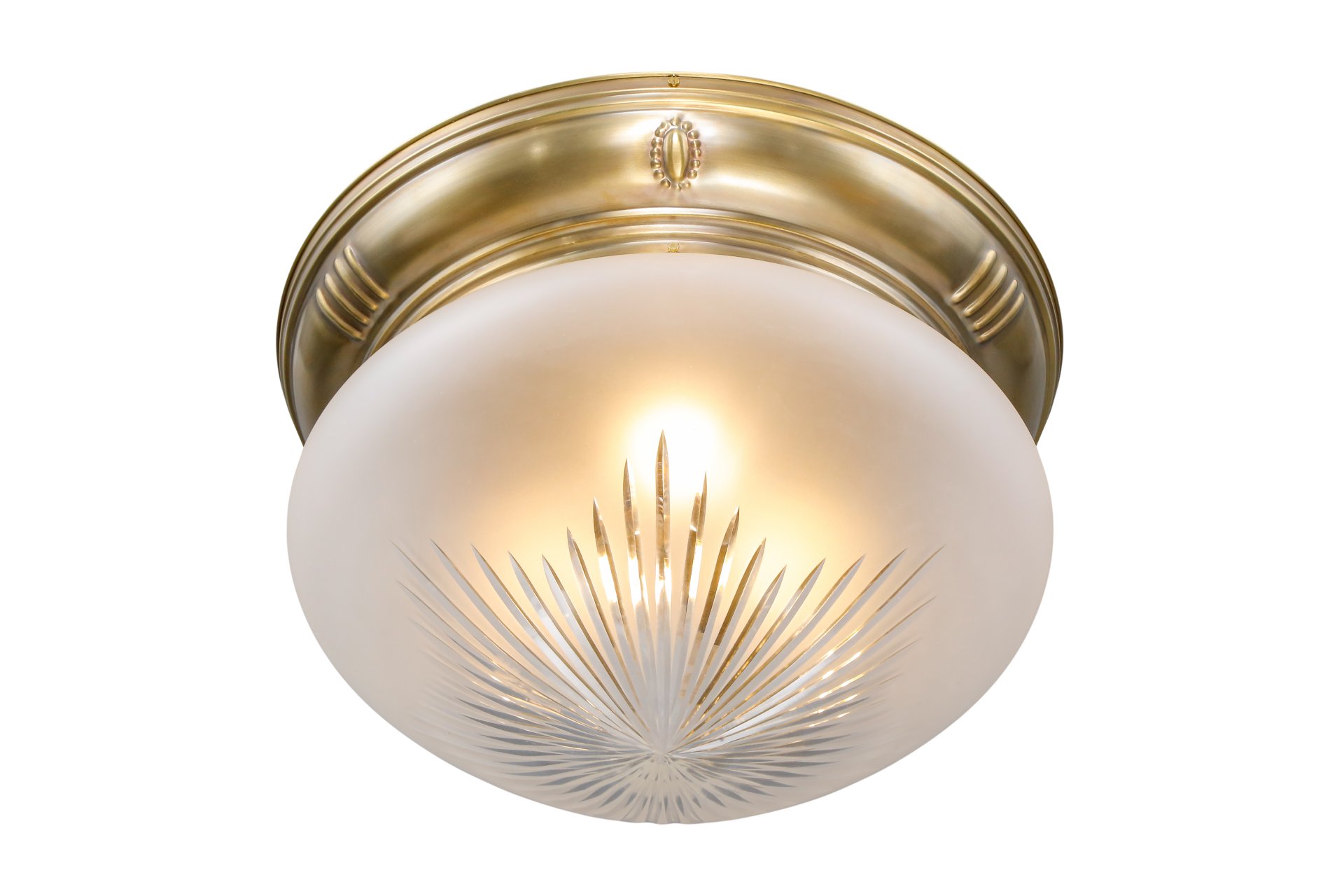Pannon mennyezeti lámpa 20/2, exkluzív, kézzel készített  sárgaréz lámpa Szecessziós stílusban