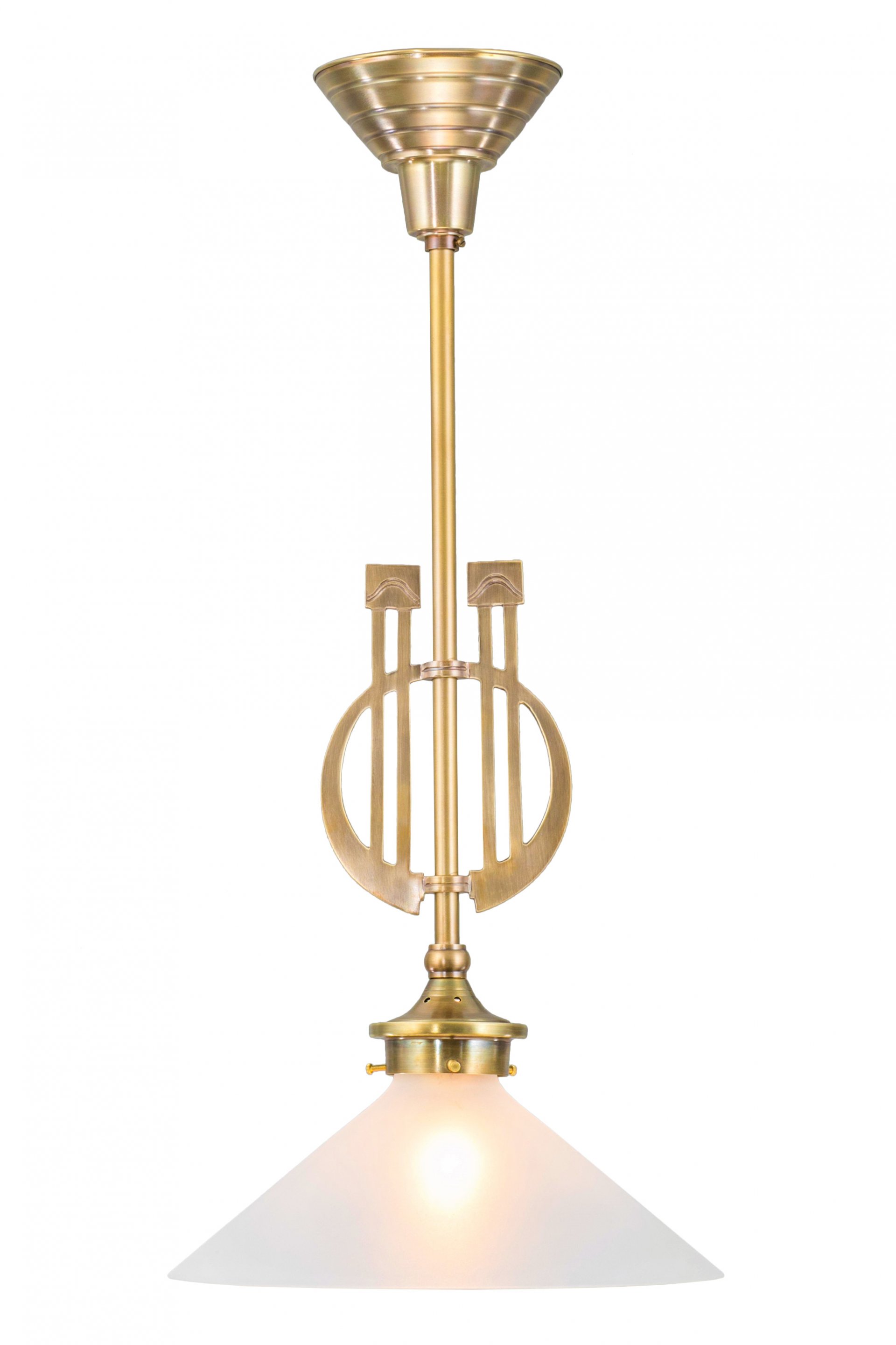 Prága függeszték II., exkluzív, kézzel készített  sárgaréz lámpa Art deco, Art deco stílusban