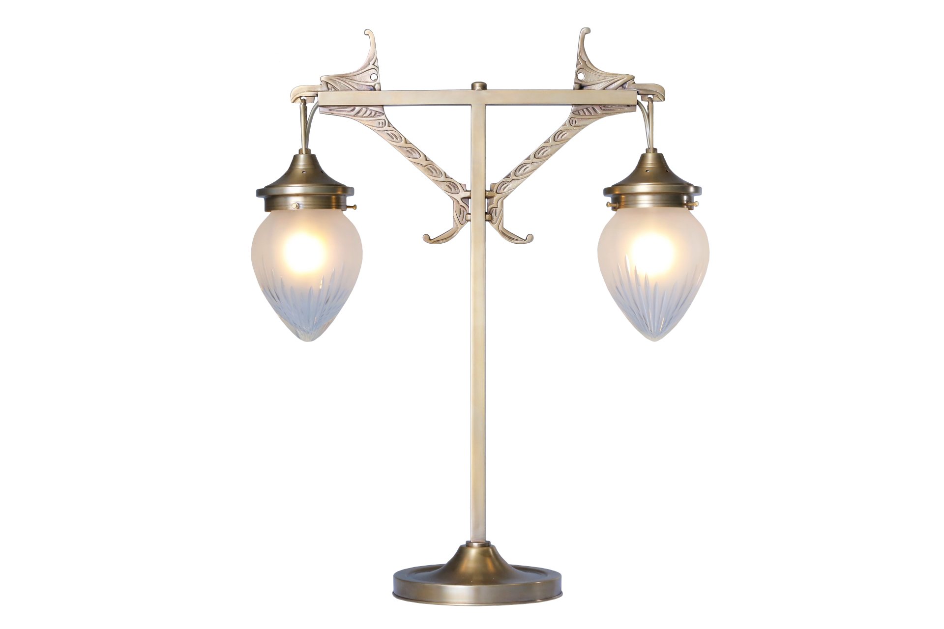 Lisbon asztali lámpa I., exkluzív, kézzel készített  Sárgaréz lámpa Szecessziós stílusban